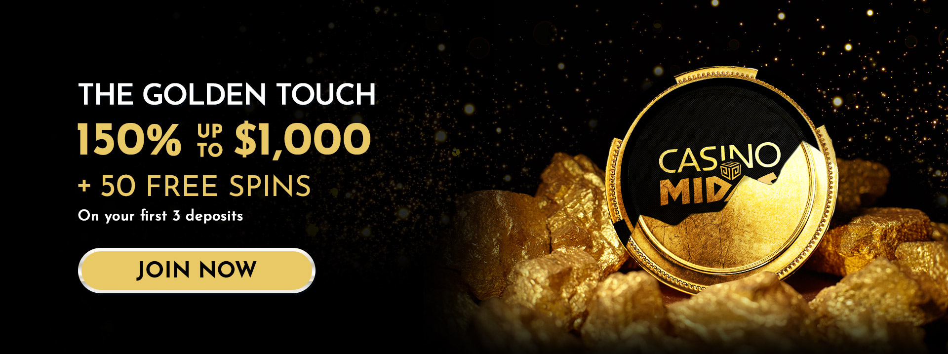 Casino Midas welcome bonus